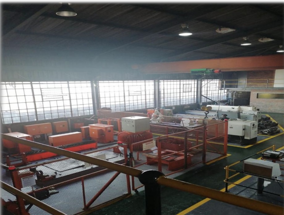 Workshop machinery and repair area